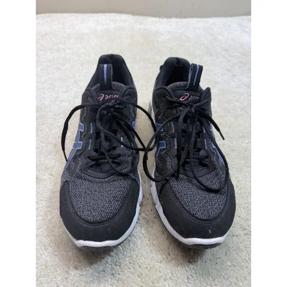 Asics Gel Quantum 90 Shoes Womens 10 Black Blue White Hiking Running Outdoor - Picture 5 of 9